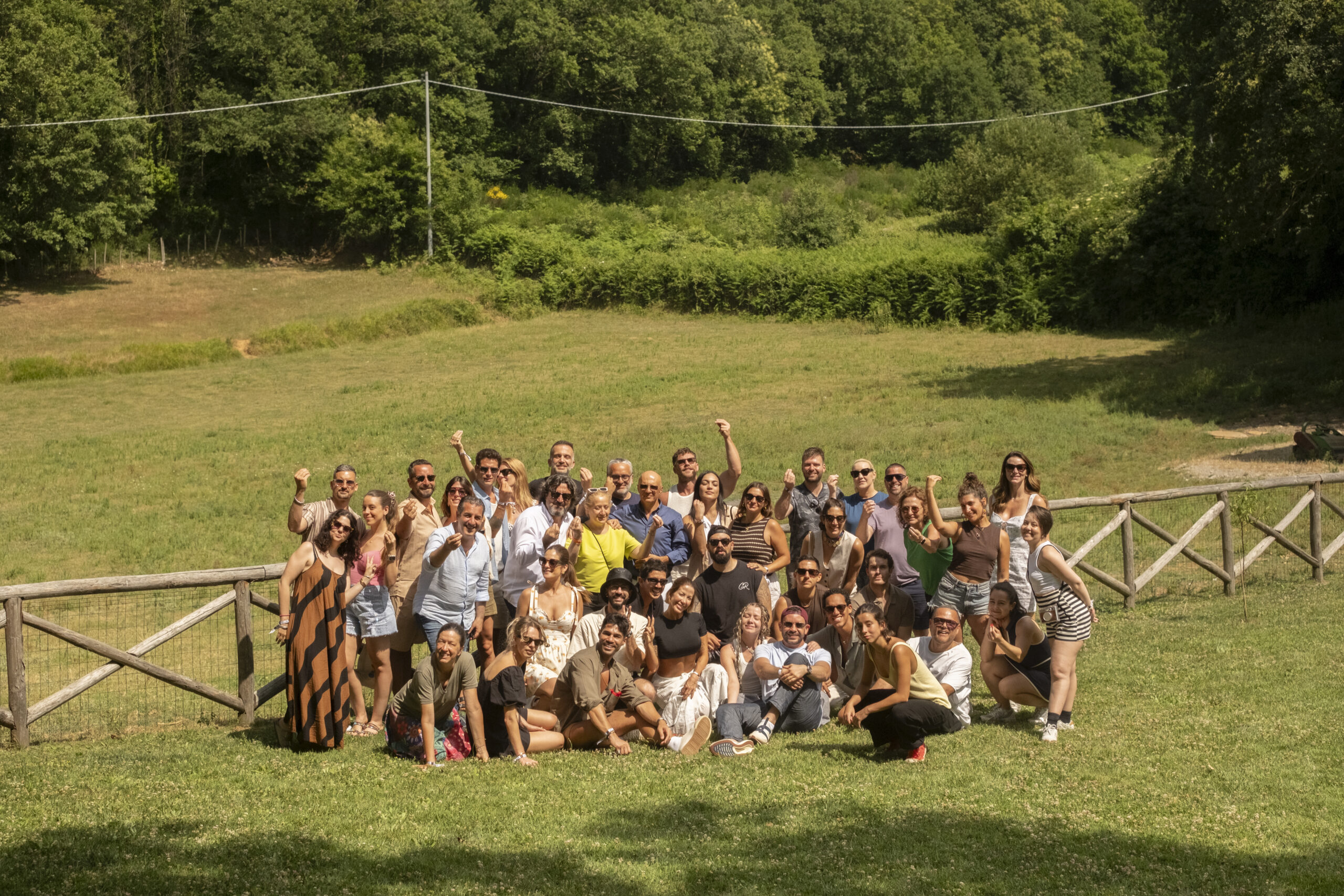 The group of celebrities, influencers, chefs, and tastemakers that took part in the Calabria Food Fest 2025